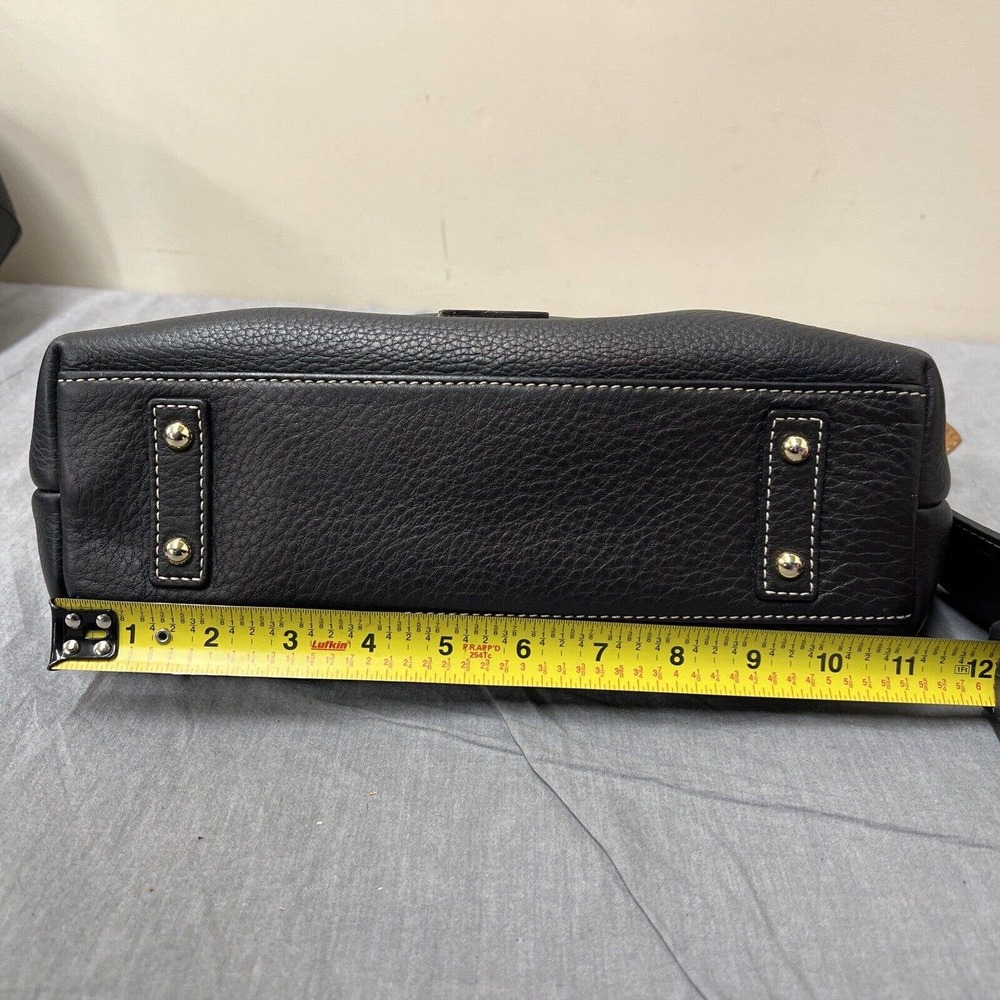 Dooney & Bourke Portofino? Pebble Leather Black Shoulder Bag FS Benefits Charity - Picture 9 of 15
